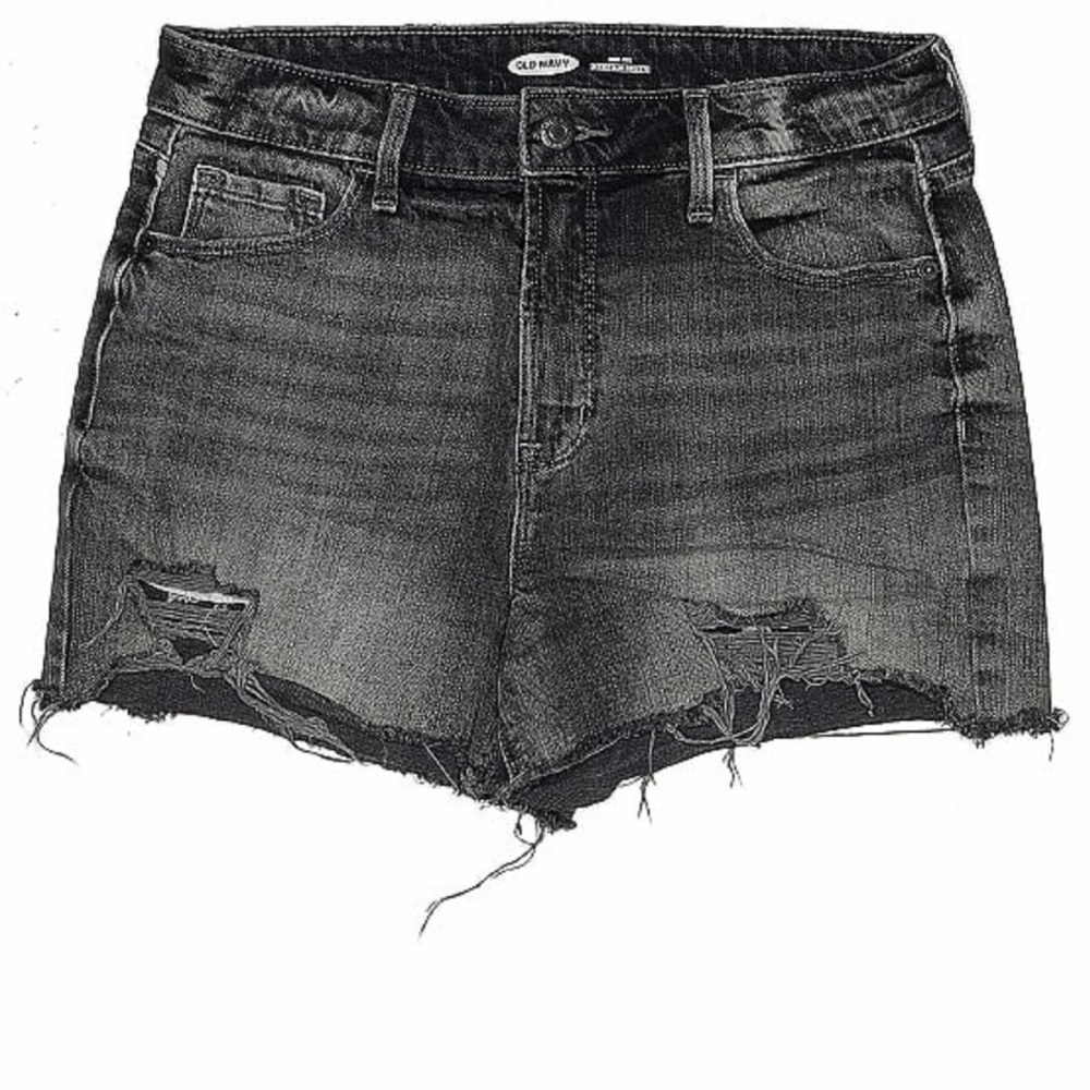 Cutoff black shorts, size 6